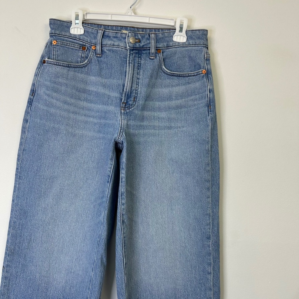 Madewell Curvy Perfect Vintage Wide Leg Crop Jeans Women's 29 - Picture 10 of 12